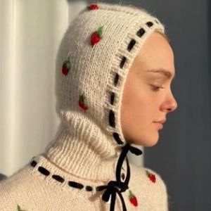 Lirika Matoshi Embroidered Hand Knitted Balaclava